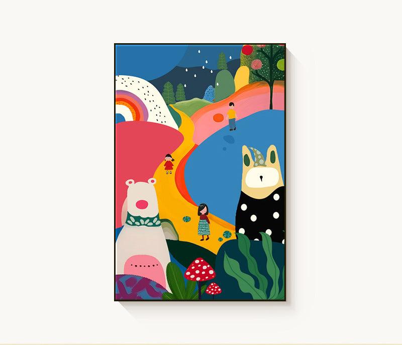 Dopamine abstract entrance painting