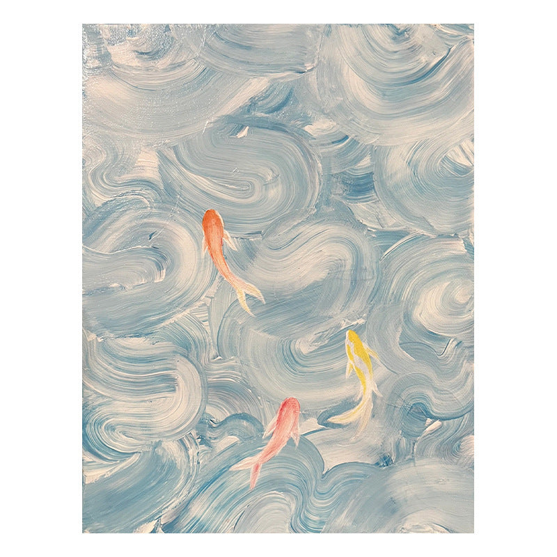 Modern simple porch abstract carp painting
