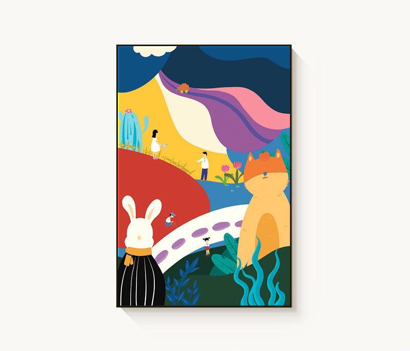 Dopamine abstract entrance painting