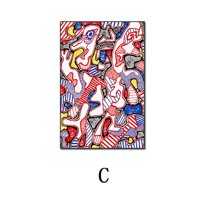 Abstract painting Jifeng soft furnishing frameless decorative painting