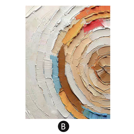 Rainbow abstract three-dimensional texture hanging painting entrance mural