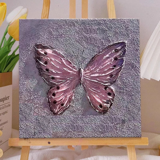 ins style butterfly texture oil painting living room TV cabinet decoration painting