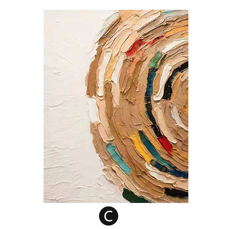 Rainbow abstract three-dimensional texture hanging painting entrance mural