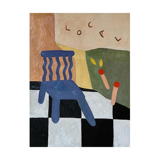 Modern cartoon abstract art large bedroom living room decoration
