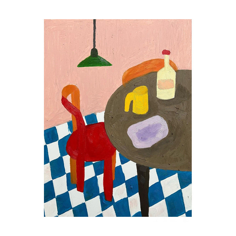 Modern cartoon abstract art large bedroom living room decoration painting