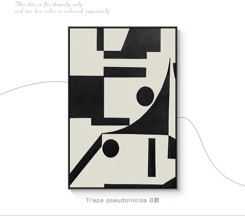 Black and white gray living room decoration painting