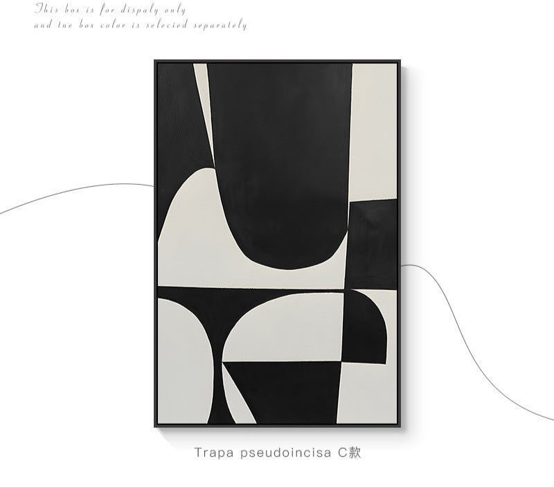 Black and white gray living room decoration painting